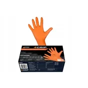 MERCATOR MEDICAL L GO GRIP 4WRK oranžne ojačane nitrilne rokavice