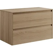 Kupaonski ormaric TRONDHEIM za umivaonik 90 cm, hrast
