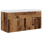 Vidaxl Kopalniška omarica Star les 100 x 38,5 x 46 cm Konstruiran les
