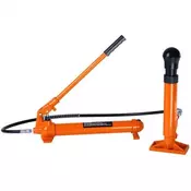 VEVOR Hidravlični dvigalki komplet 10 ton Porta Power 14 m oljna cev oranžna