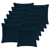 vidaXL Prevleka za blazino 12 kos HOUTEN Temno modra 40 x 40 cm