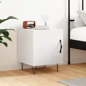 Vidaxl vidaXL Nočna omarica, bela, 40x40x50 cm, material na osnovi lesa