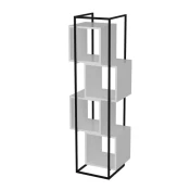 Hanah Home Prada Black White Polica za knjige 52x160x38cm, Bela