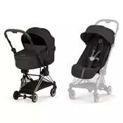 Cybex duo sistem Coya, Sepia Black (rosegold ram)