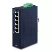 PLANET IP30 Slim type 5-Port Industrial Gigabit Ethernet switch (-40 to 75 degree C) (IGS-501T)