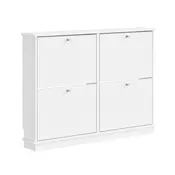 SoBuy Omarica za čevlje s 4 vrati Bela 105x48x78cm FSR216-W, (5000227608)