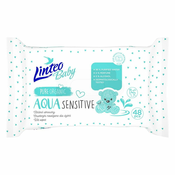 LINTEO Otroški vlažni robčki Baby AQUA SENSITIVE 48 kosov