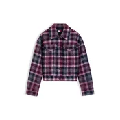 Tommy Jeans Prehodna jakna jagoda/črna/bela