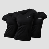 GymBeam Ženska majica Basic 3pack Black