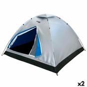 slomart šotor za kampiranje aktive 4 ljudje 205 x 130 x 205 cm (2 kosov)