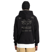 Hoodi moška - Air Force - ALPHA INDUSTRIES - black_138337