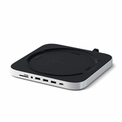 SATECHI Aluminium Type-C Stand and Hub for Mac Mini - Silver