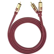 Oehlbach Priključni kabel Oehlbach, moški cinch konektor/2 x moški cinch konektor, rdeč, 5 m