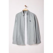 Trendyol Khaki Regular Fit Embroidery Detail Smart Shirt