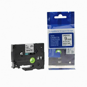 Toner123 Kompatibilen trak za Brother TZe-221/TZ-221/PT/P-Touch 9mm - črn izpis/bel trak