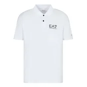Športna polo majica EA7 Emporio Armani bela barva, PJEMZ.8NPF23