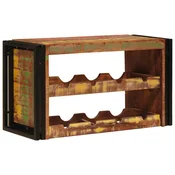 Vidaxl Stojalo za vino Rjava 80 x 45 x 33 cm Trden recikliran les