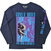 Guns N Roses Get In The Ring Tour 91-92 (Back & Sleeve Print) Navy Blue L Majica