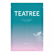 Barulab The Clean Vegan Teatree Mask - Maska za nadzor sebuma z oljem čajevca 1 kos/23 g