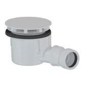 Shower tray waste, dia. 90mm, DN40, white matt cover - Bela - Polysan - 24 - Plastika - 90 - 14