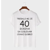 MAFIMI Majica Trebalo mi je 40 Godina, Bela