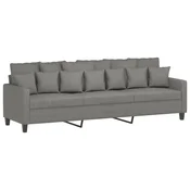 Vidaxl Trosed temno siv 180 cm blago
