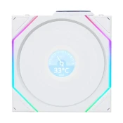 Lian Li Uni Fan TL LCD RGB ventilator, 14 cm, bela