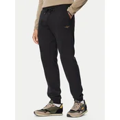 Aeronautica Militare Spodnji del trenirke 262PF1008UF00662 Črna Regular Fit