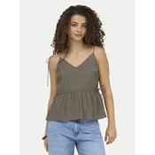 ONLY Top Nele 15370325 Temno bež Regular Fit