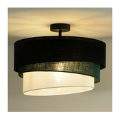 Duolla - Plafonski luster TRIO 1xE27/15W/230V precnik 45 cm crna/zelena/bela