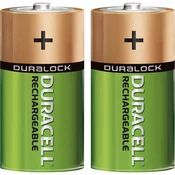 Duracell NiMH akumulatorska baterija Duracell, tipa C, 2.200 mAh, 1,2 V, 2 kosa, HR14, LR15, AM2, L