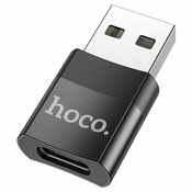 Hoco Hoco UA17 črn USB A na USB C OTG adapter