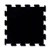 Gumirana puzzla 1 x 1 m x 10 mm | Črna | Enostavna namestitev in vrhunska zaščita tal!