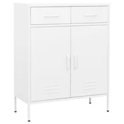 Vidaxl omara za shranjevanje bela 80x35x101,5 cm jeklo