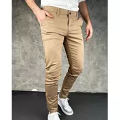 Squareonline Muške pantalone, Slim fit, Bež