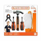 BLACK+DECKER 6-Dijelni Set Dječjeg Alata ST001-06-BD