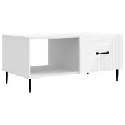 vidaXL Klubska miza Bela 90 x 50 x 40 cm Inženirski les