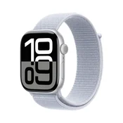 OpenBox - Apple Watch Series 10 GPS 46 mm srebrno aluminijsko kućište s Sport Loop-om boje plavog oblaka
