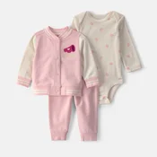 Carters komplet 3/1 (jakna,bodi,d.deo), devojcice