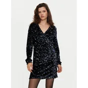 Pieces Cocktail obleka 17133626 Črna Slim Fit