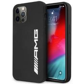 AMG iPhone 12 Pro Max 6,7 black hardcase Silicone Big Logo (AMHCP12LSGLBGN)