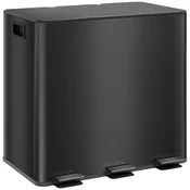 HOMCOM HOMCOM kuhinjski koš za smeti nerjaveče jeklo, plastika 61,9D x 36,6Š x 43,2V cm črno, (5000241860)