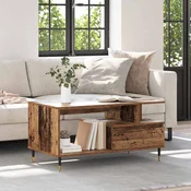 vidaXL Klubska miza Star les 90 x 49 x 45 cm Konstruiran les