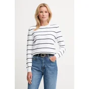 Pulover United Colors of Benetton ženski, bela barva, 104ME10EB