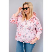 Prešita jakna s kapuco Kesi Plus Size