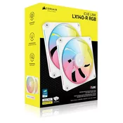 Corsair iCUE LINK LX140-R RGB 14 cm ventilatorji za ohišje (2 kos)