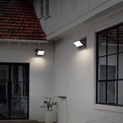 LED stenska svetilka CMD 9080, antracit, širina 21 cm, IP54 - Sodobni - Aluminij