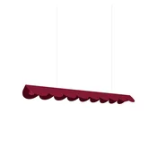 Bordo rdeča aluminijasta LED viseča svetilka BISCUIT – Thoro
