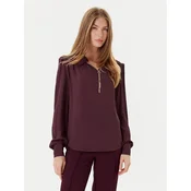 TWINSET Bluza 252TP2291 Bordo rdeča Loose Fit
