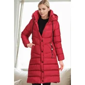 Z9719 DEWBERRY WOMENS COAT-BURGUNDY